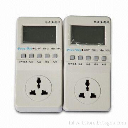 Energy Monitor with LED Display Screen and 50 to 60Hz Frequency